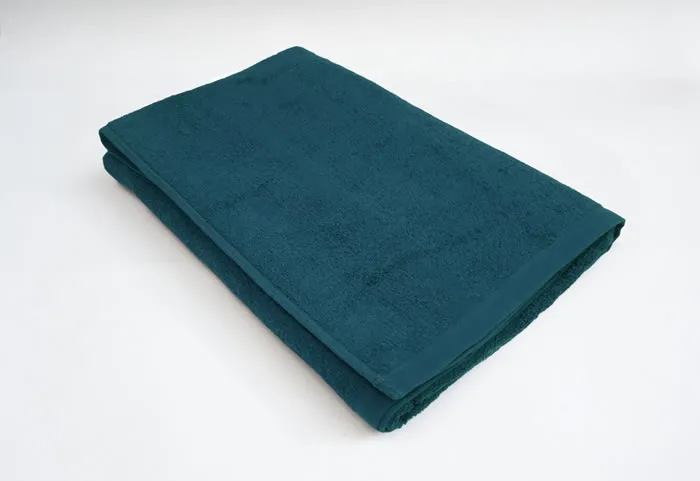1000匁 業務用バスタオル 70×140cm グリーン 大量50枚セット 施術用タオル