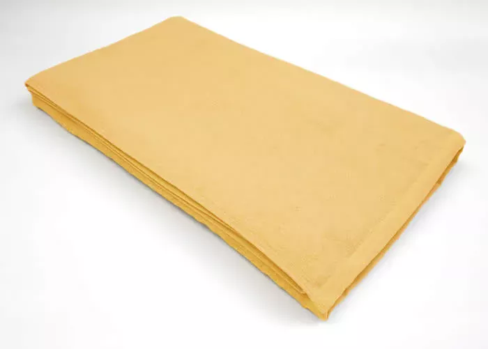 サロン施術用タオルシーツ 110×220cm イエロー 10枚セット 大判バスタオル業務用