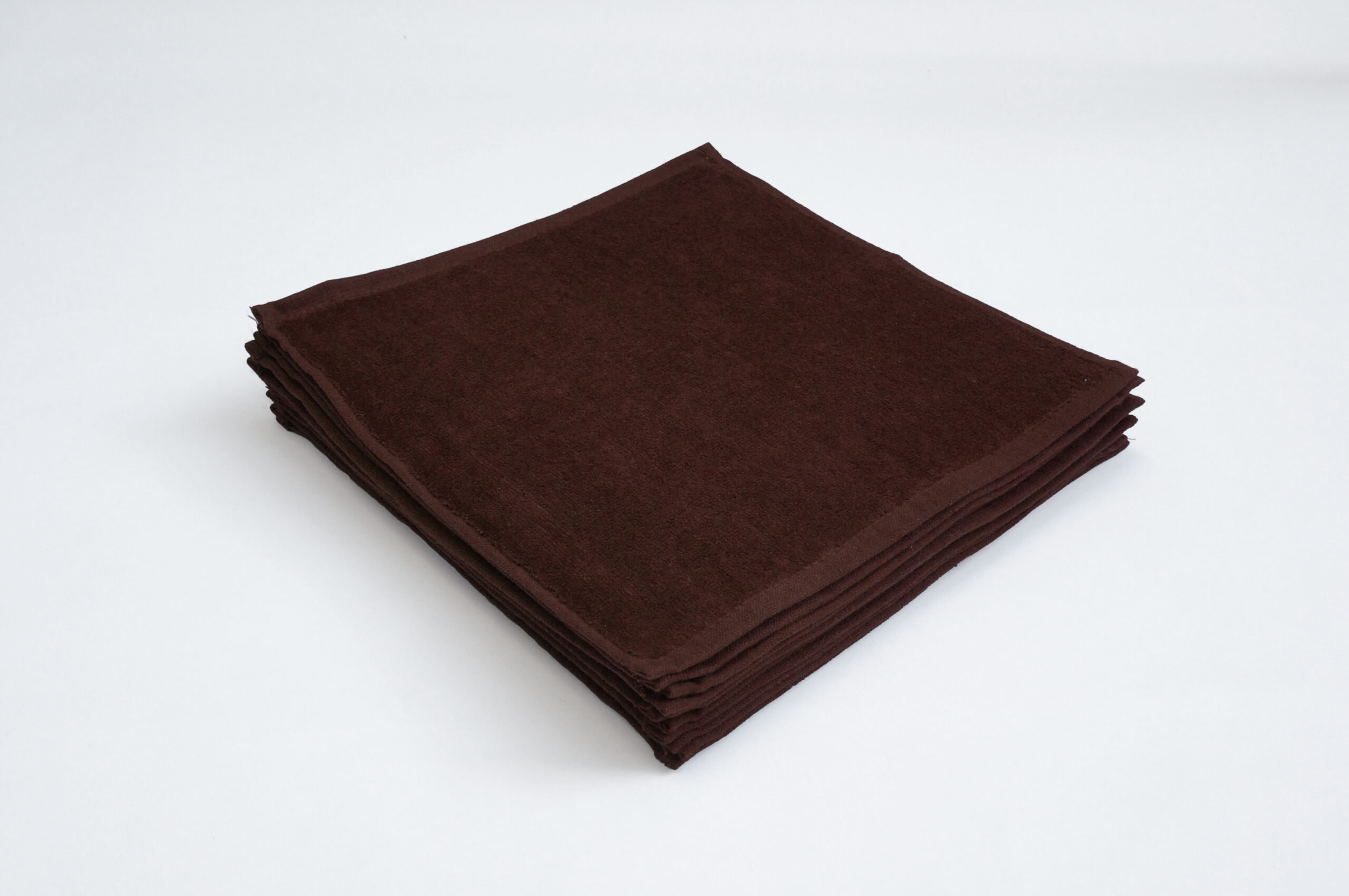 業務用ハンドタオル 茶色 無地 100枚｜激安まとめ買い！綿100％の施術・接客用サロンタオル