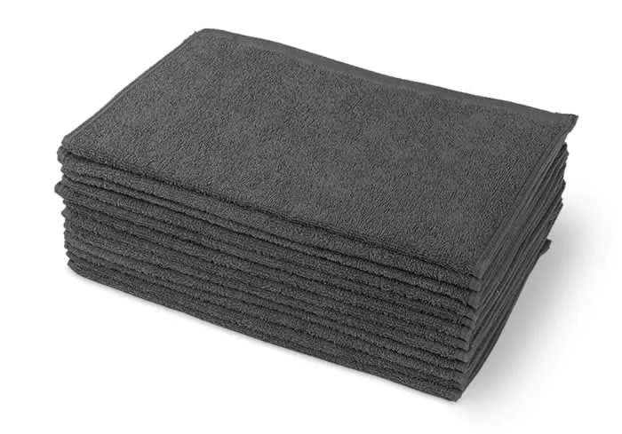 プロ仕様フェイスタオル 250匁 アッシュグレー｜サロン施術が映える上品グレーカラー・12枚セット