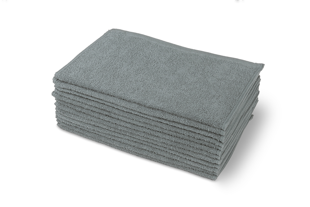 業務用フェイスタオル 250匁 グレー 100枚｜美容室・エステ・整体向け