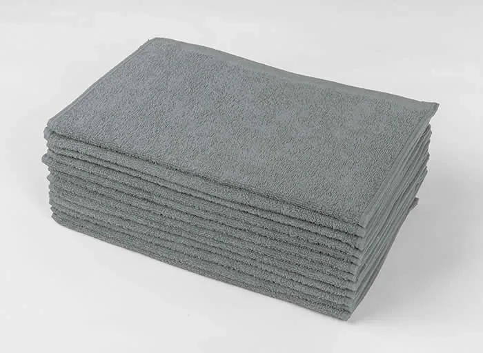 業務用フェイスタオル 250匁 グレー 100枚｜美容室・エステ・整体向け