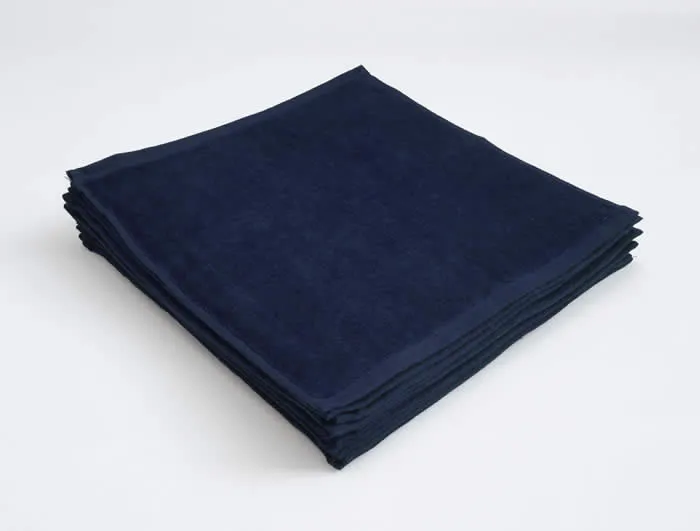 施術用 ハンドタオル ネイビー 12枚|美容医療・鍼灸院・整骨院向け