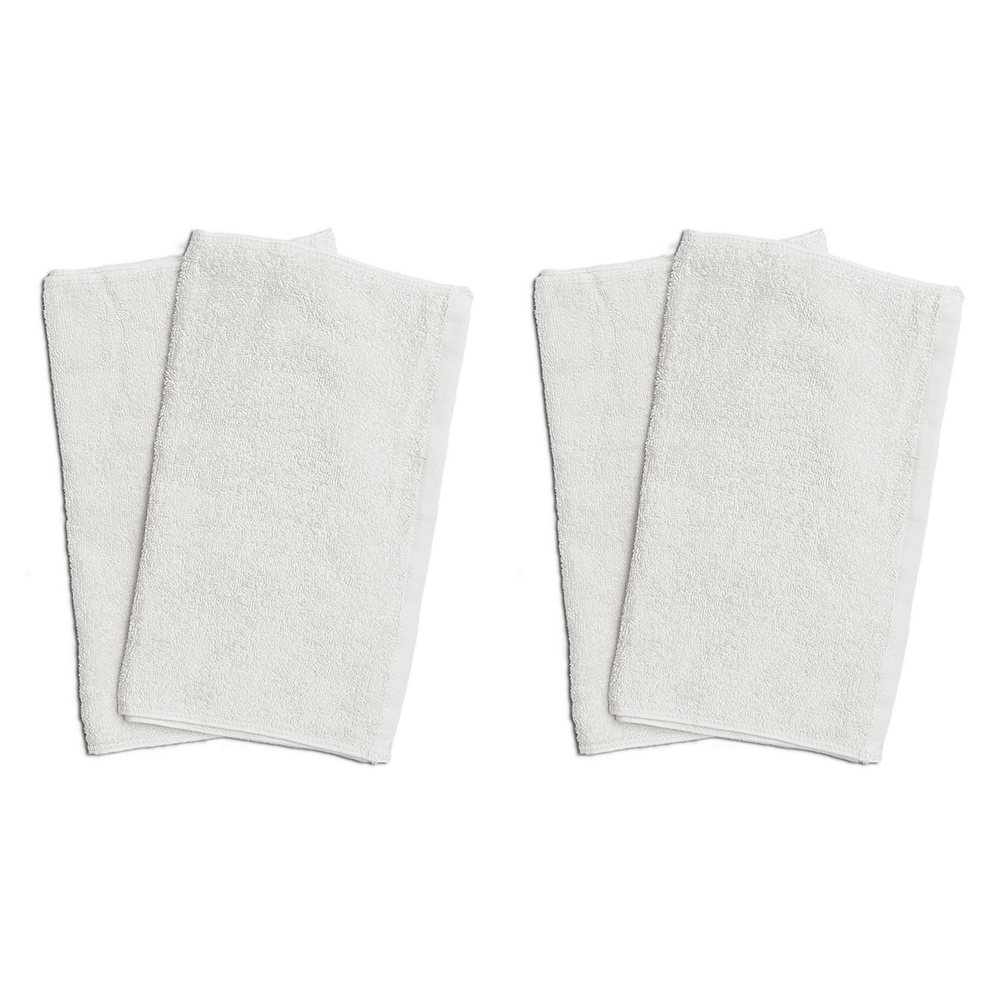 【お試し人気】業務用フェイスタオル 250匁 ホワイト 4枚セット|綿100% 白タオル