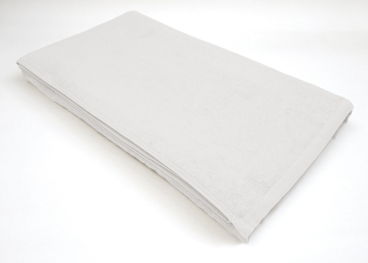 鍼灸院・整体院用 タオルシーツ 110×220cm ホワイト｜業務用 大判ベッドタオル