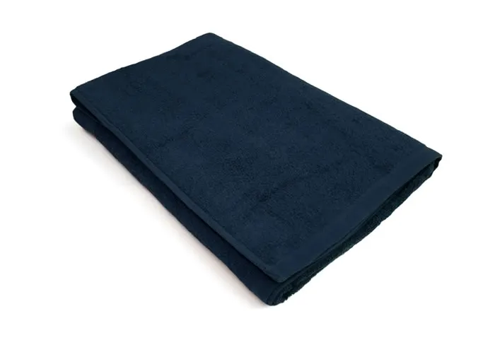 業務用バスタオル 70×140cm ディープブルー 1000匁|単品 お試し 綿100% 総パイル 施術用