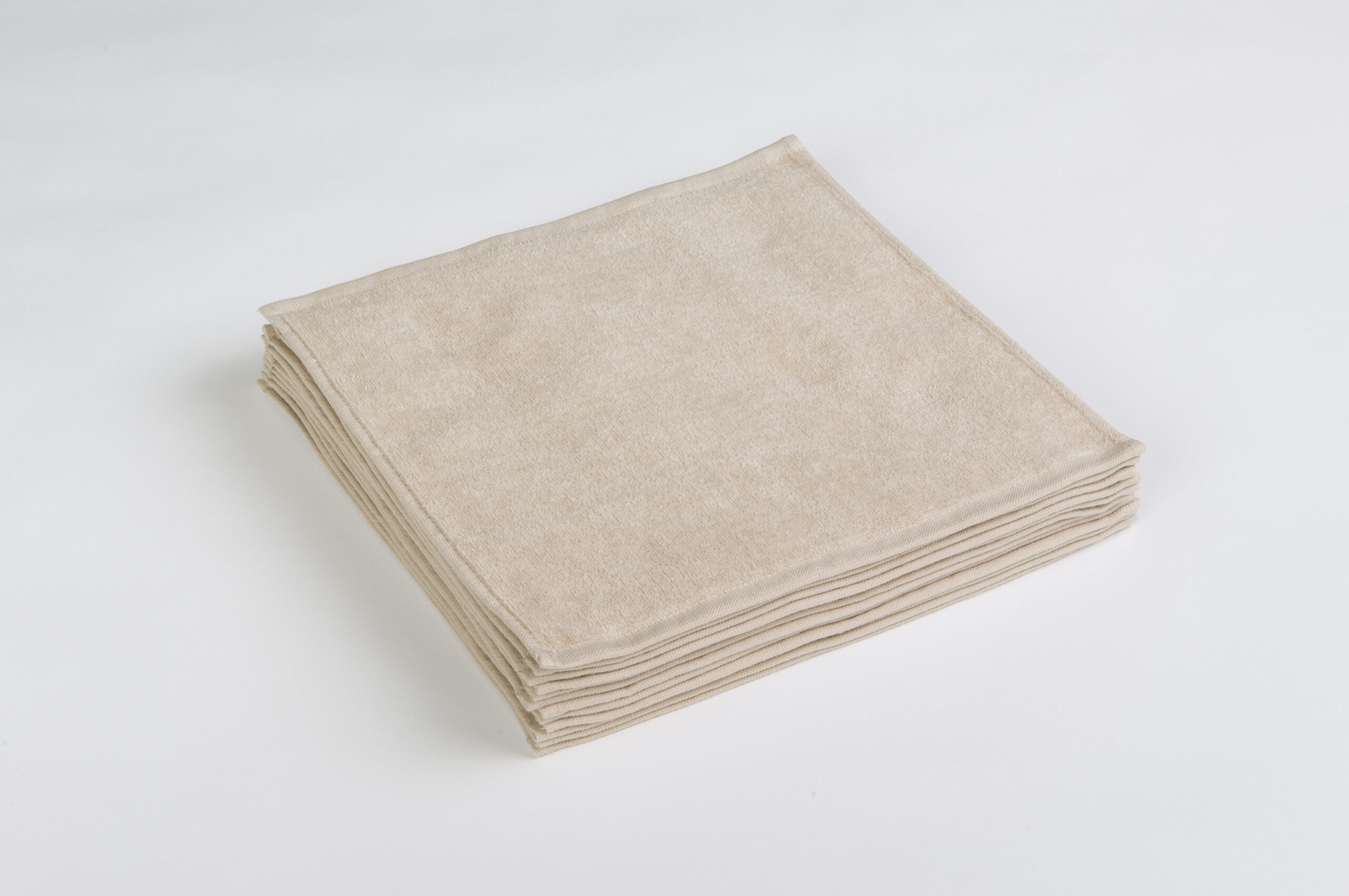 【人気】サロン用ハンドタオル ベージュ 12枚セット｜施術・接客用 おしぼりに最適