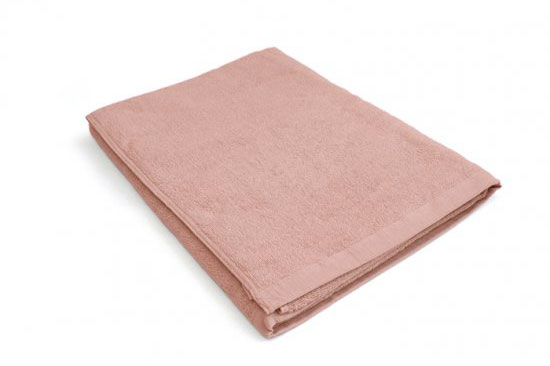 業務用バスタオル 90×150cm パウダーピンク 単品 お試し 開業準備 美容室 エステ向け 大判施術タオル